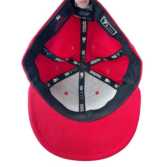 New Era Cincinnati Reds Fitted Hat MLB Authentic Diamond Era Official Cap 7.5 - Picture 5 of 6